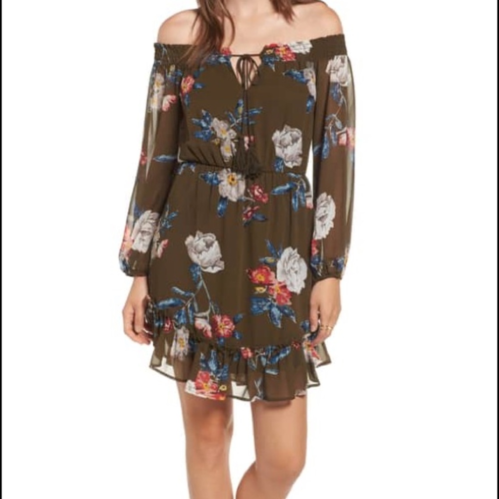 Floral Off the Shoulder Dress